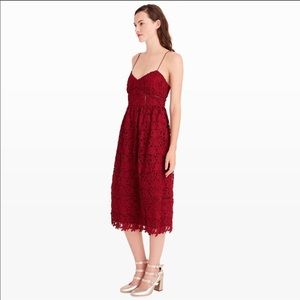 Club Monaco red lace dress. Size 6
